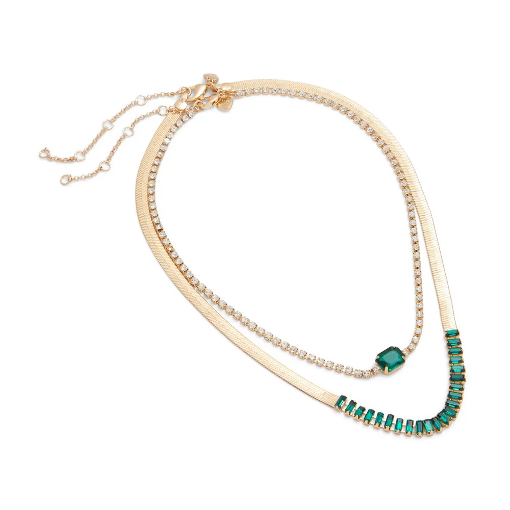 ALDO Benderiel Women s Jewelry Necklaces Green Galeries de