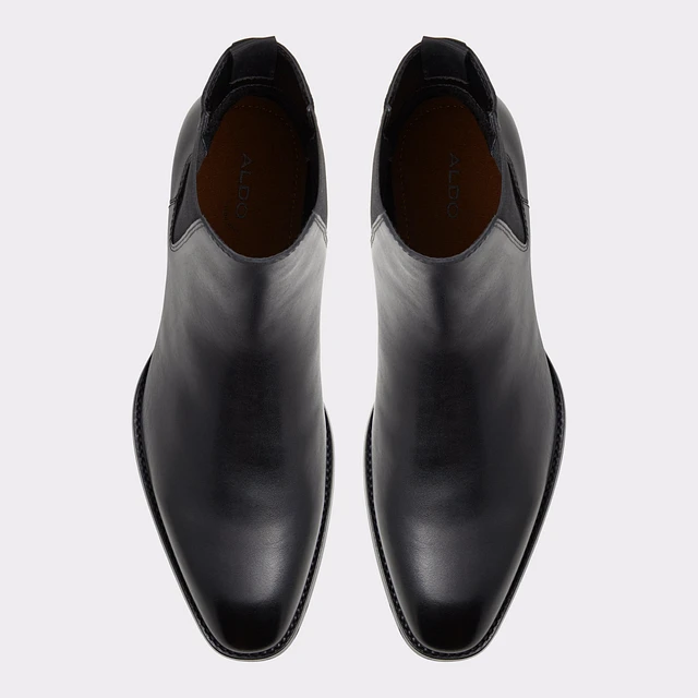 ALDO Bert Black Leather Smooth Men's Dress boots | ALDO US