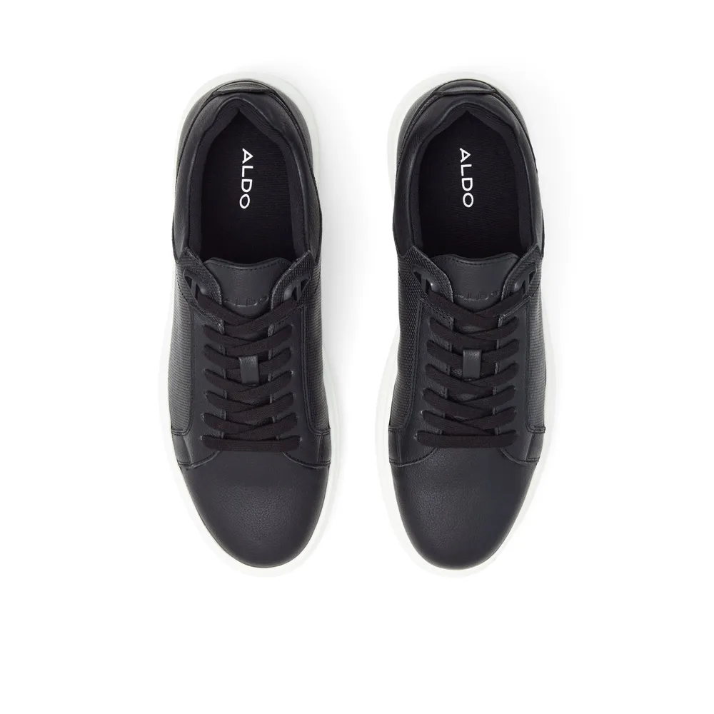 Aldo black sales leather sneakers