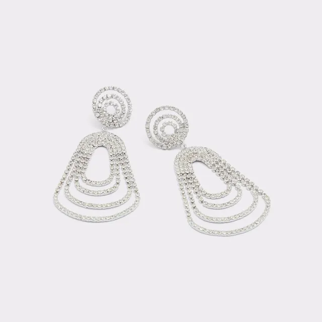ALDO Diazoma Silver/Clear Multi Women's Earrings | ALDO US
