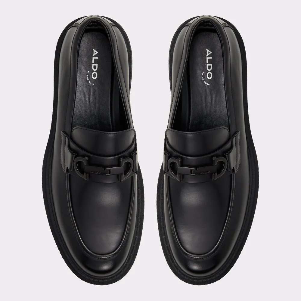 Aldo black loafers discount