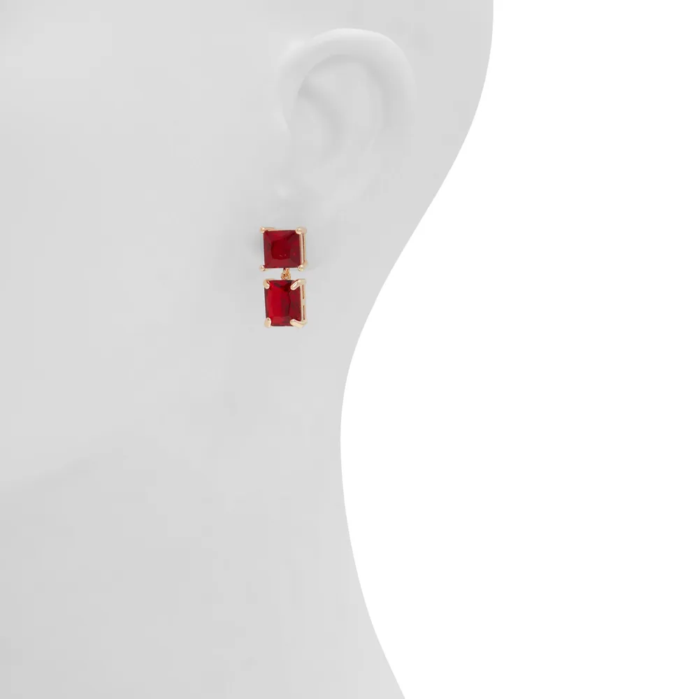 Aldo red new arrivals earrings