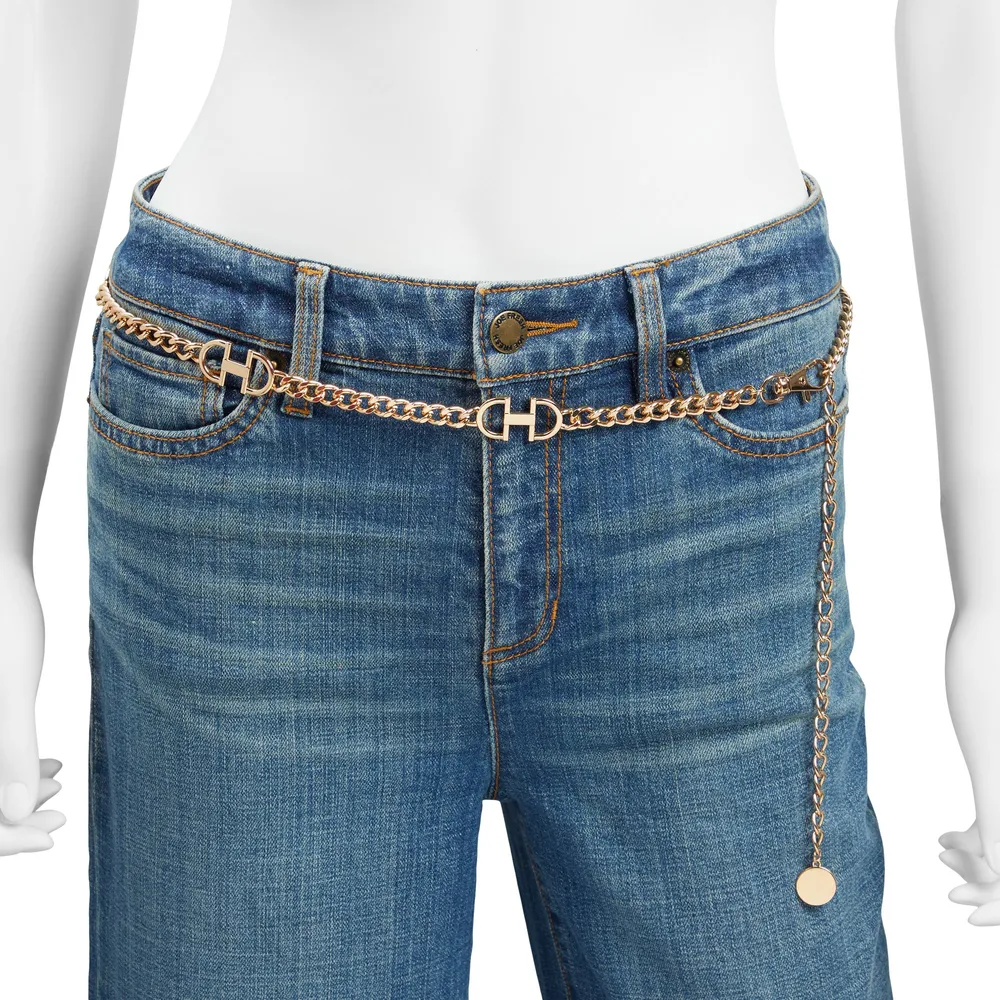 Chain belts deals for jeans