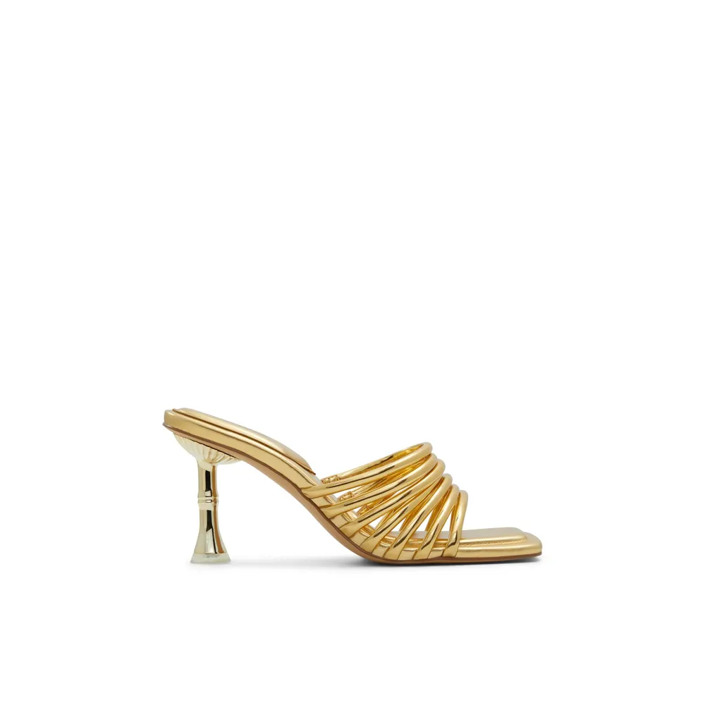 ALDO Harpa Women s Sandals Heeled Mules Gold Shop Midtown