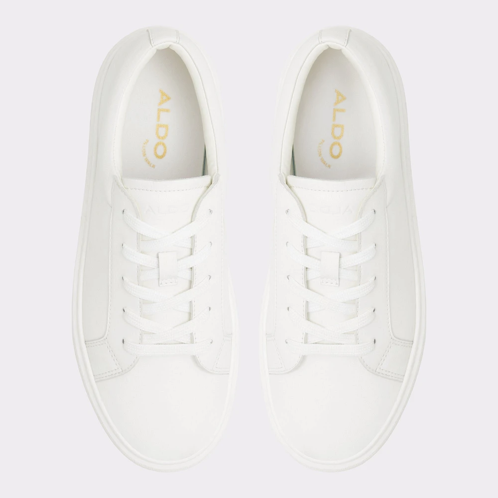 Aldo white leather sneakers on sale