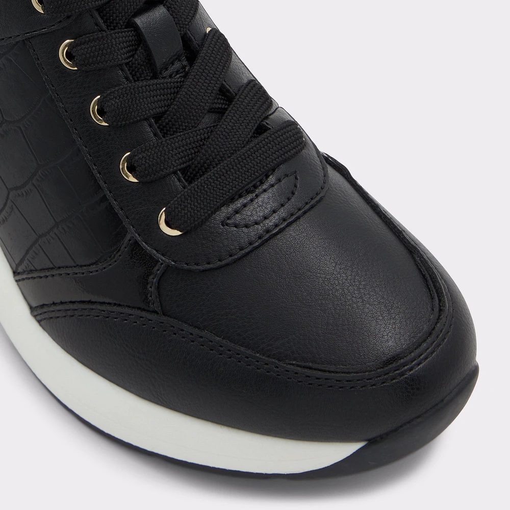 Aldo black wedge sneakers hot sale