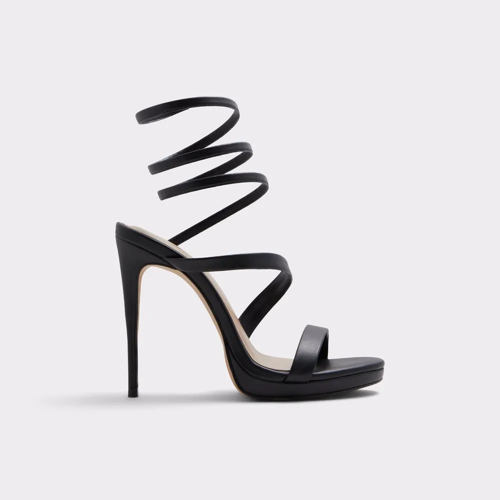 Aldo black heeled sandals deals