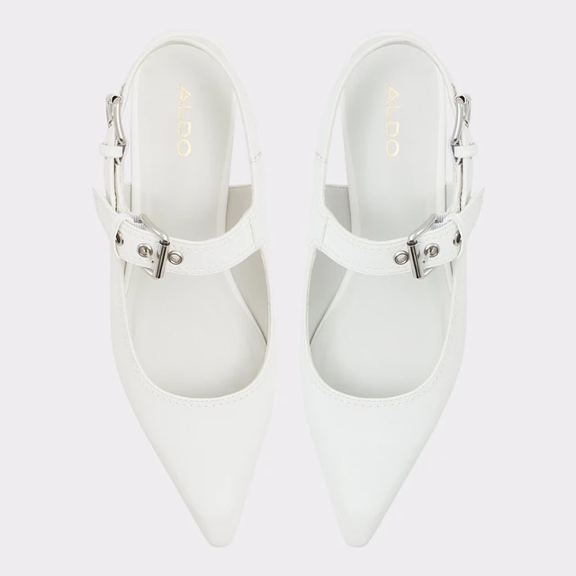 ALDO Marysa White/Bone Women's Slingbacks | ALDO US | Arden Fair