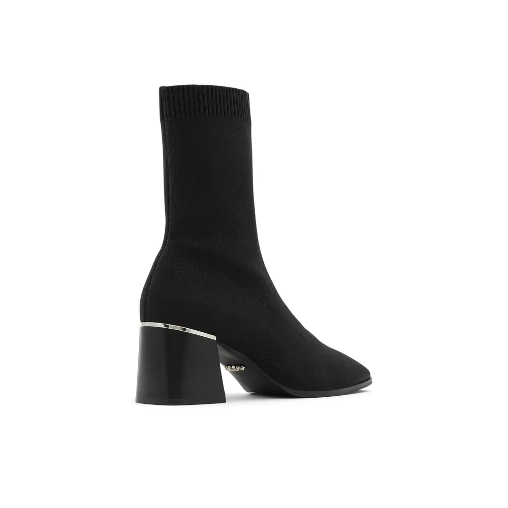 Aldo black sock boots discount