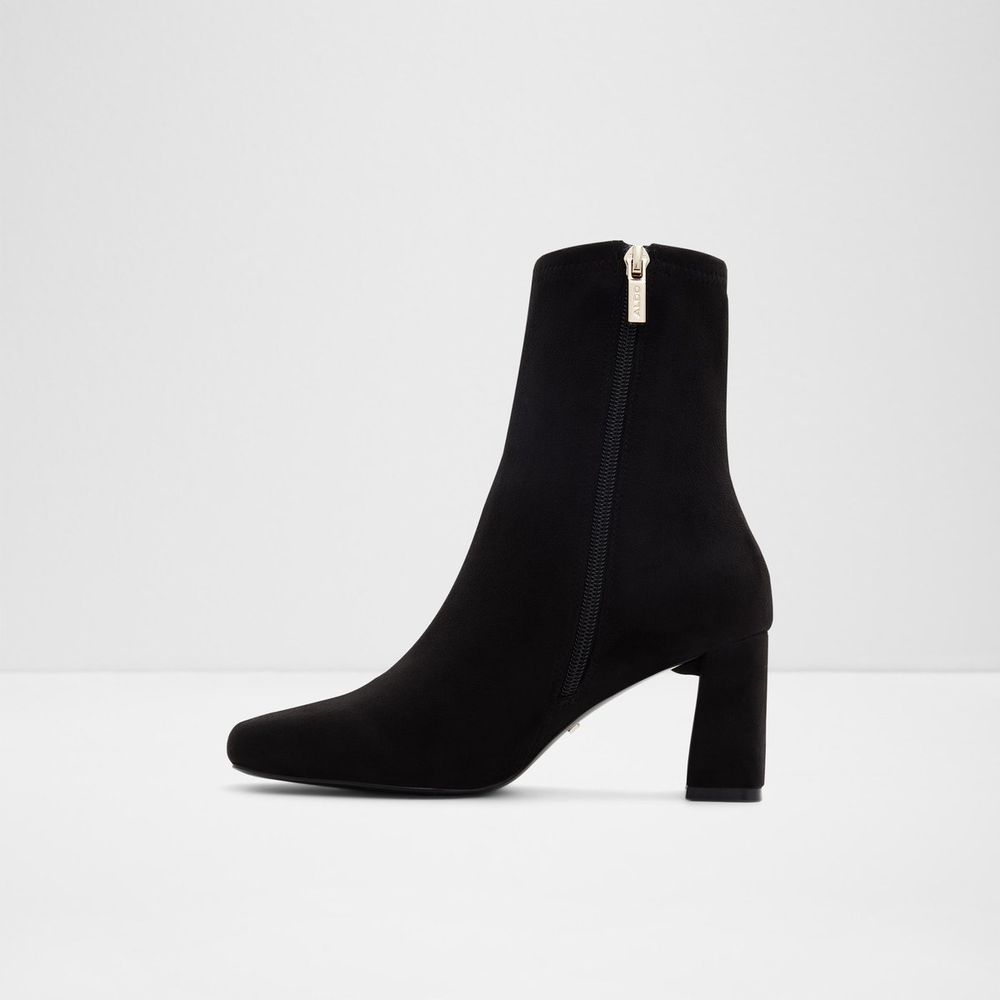 Aldo black suede ankle boots on sale