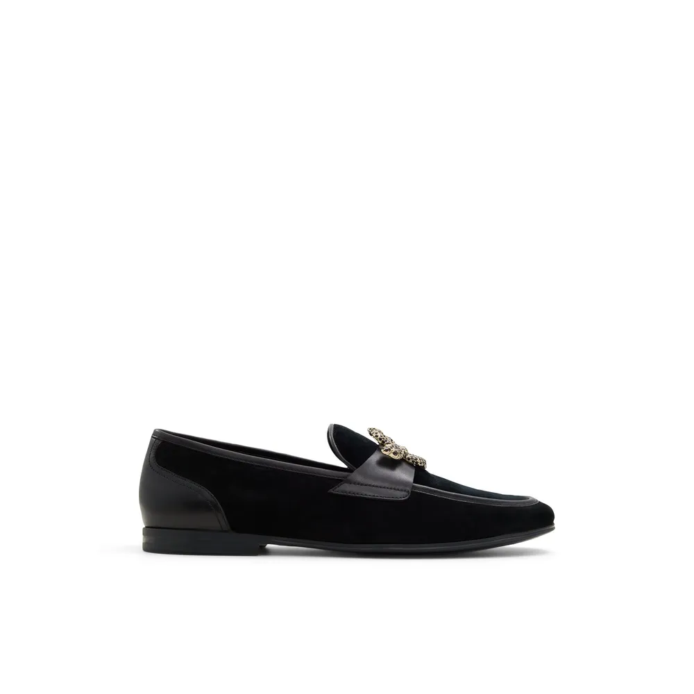 Mens loafers with gold buckle discount