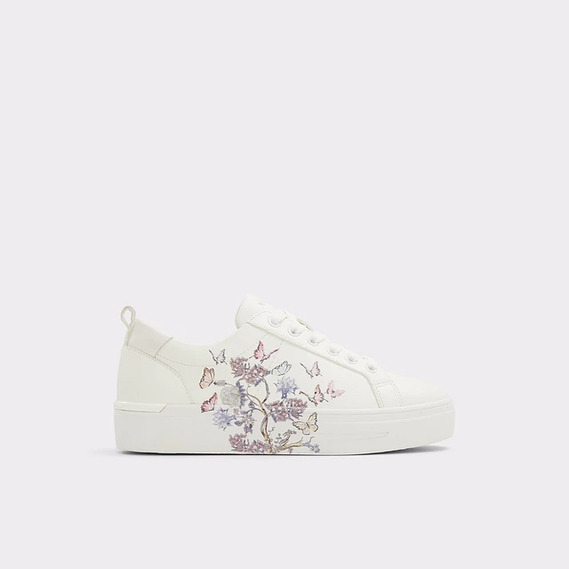 ALDO Meadow Other White Synthetic Mixed Material Women's Low