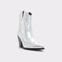 Aldo silver booties discount
