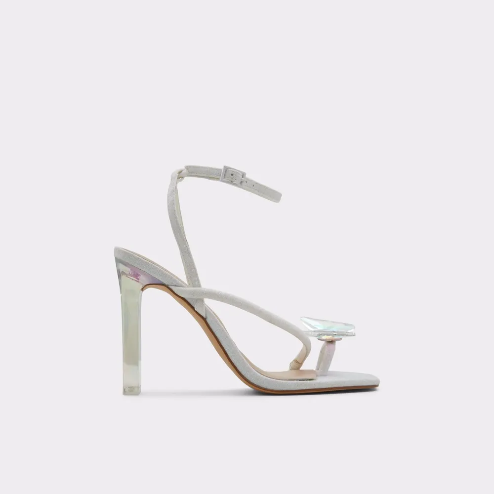 Aldo silver strappy heels top