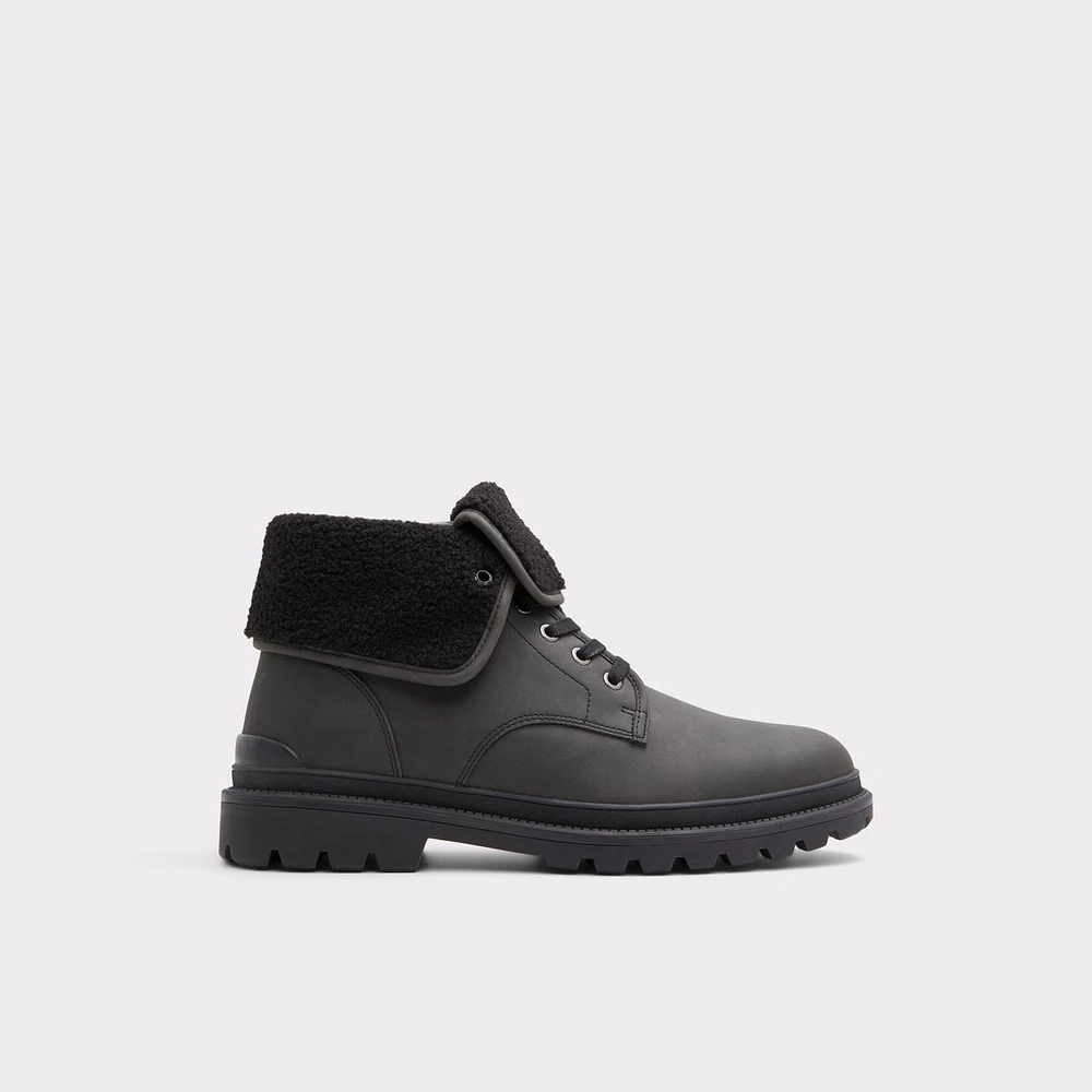 Aldo black lace up boots discount