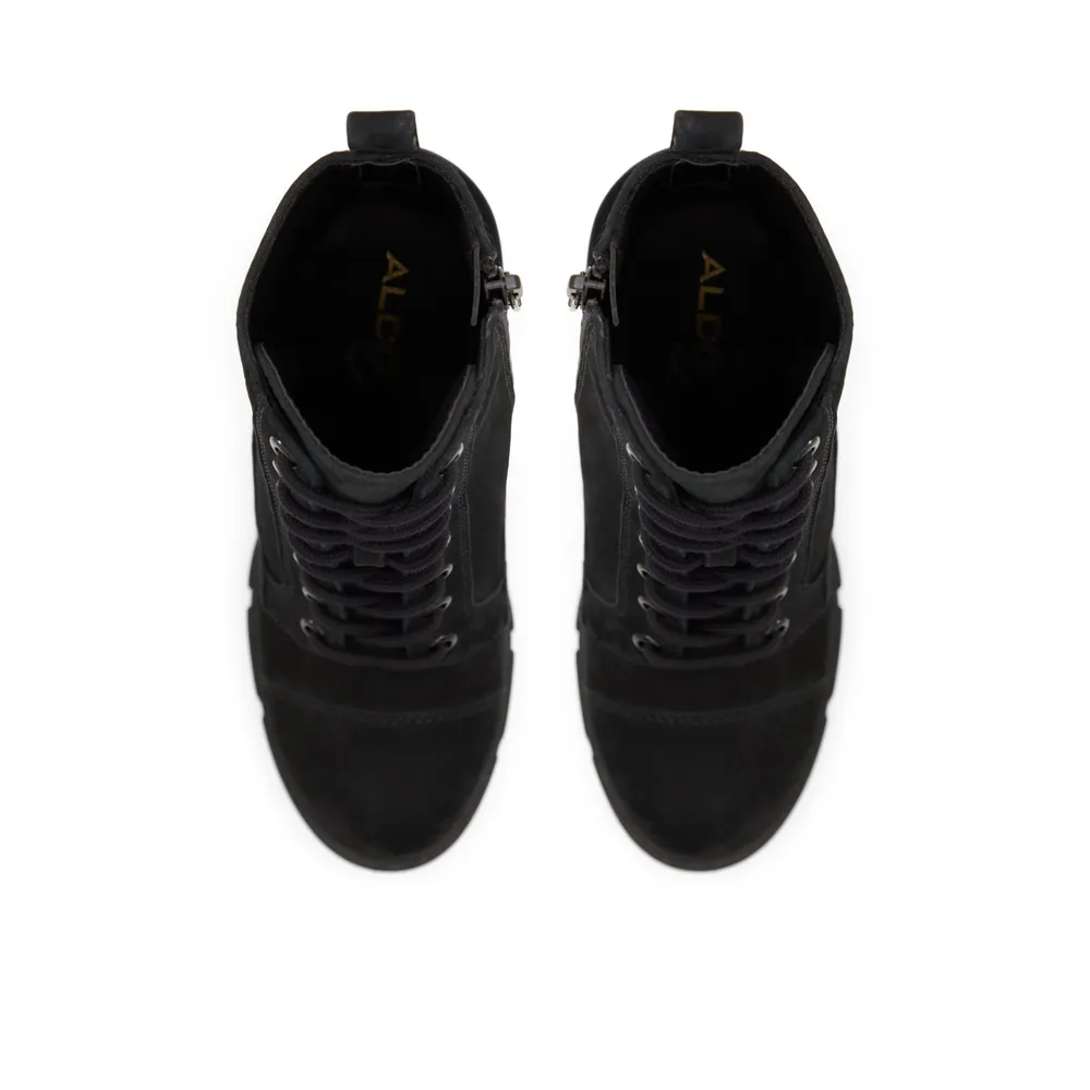 Lucky brand black combat boots best sale