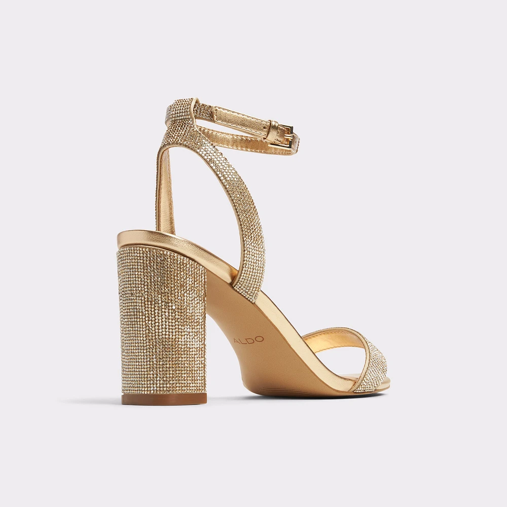 Gold strappy sandals store