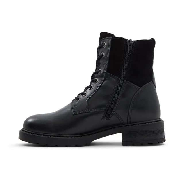 Aldo black combat boots top