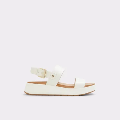 Aldo white platform sandals on sale
