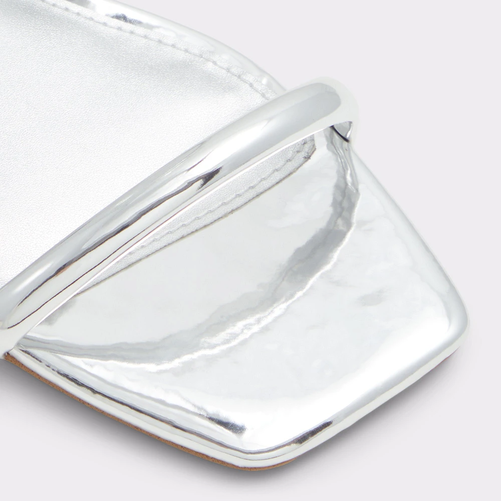 Silver block heels canada deals