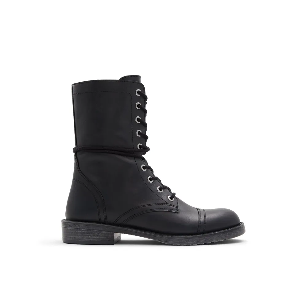 Aldo black shop combat boots