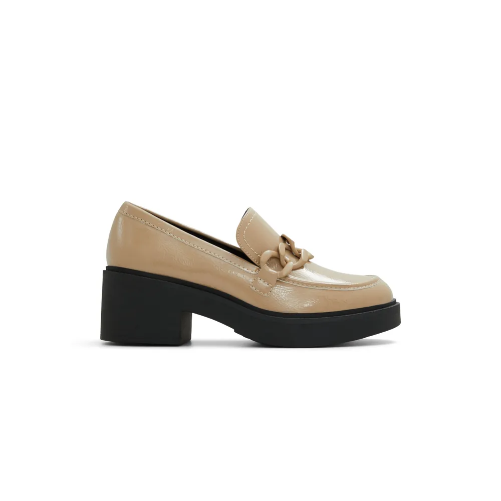 Chunky heel penny loafers sales