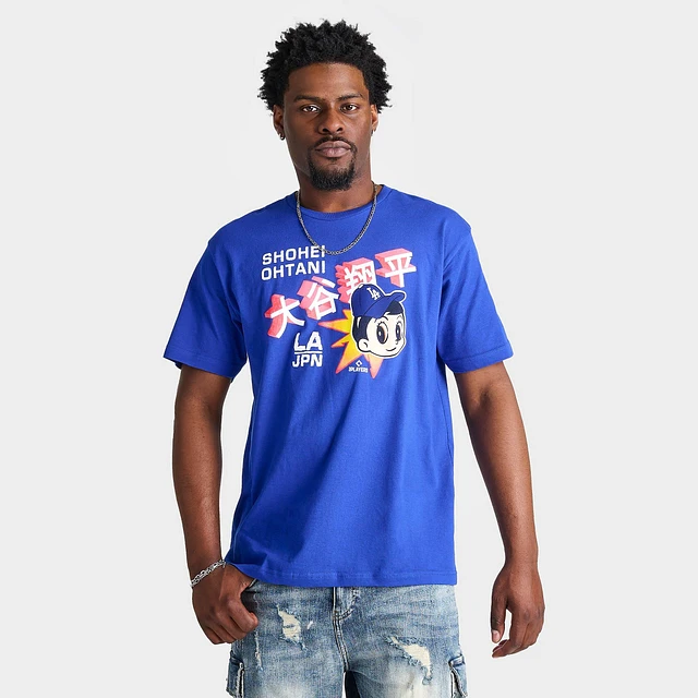 MR CARTOON DODGERS SHOHEI OHTANI TEE 青 Shohei Ohtani - LA Dodgers x MC Blue T-Shirt