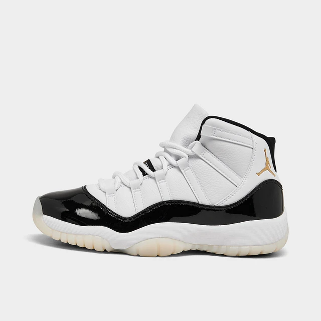 Jordan 11 black and white finish line hotsell