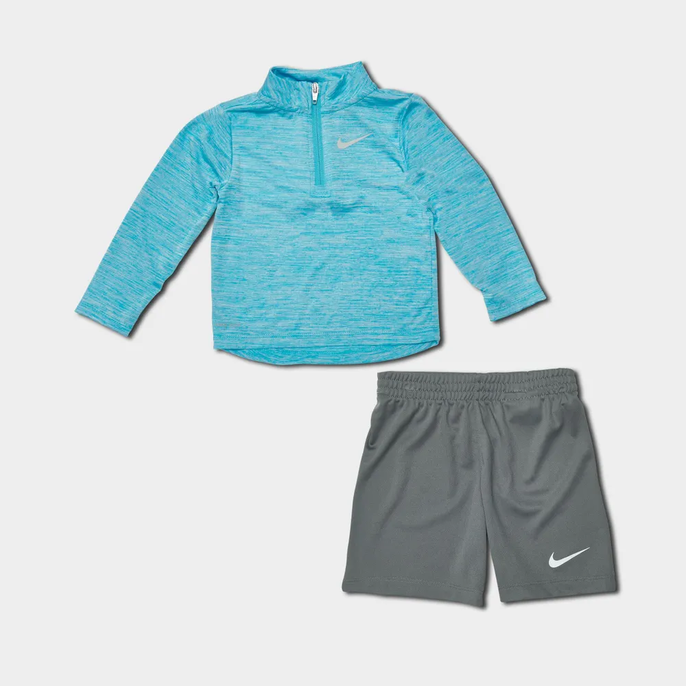 NIKE DRI FIT RUNNING GYM FOOTBALL SET T-SHIRT & SHORTS ROYAL BLUE