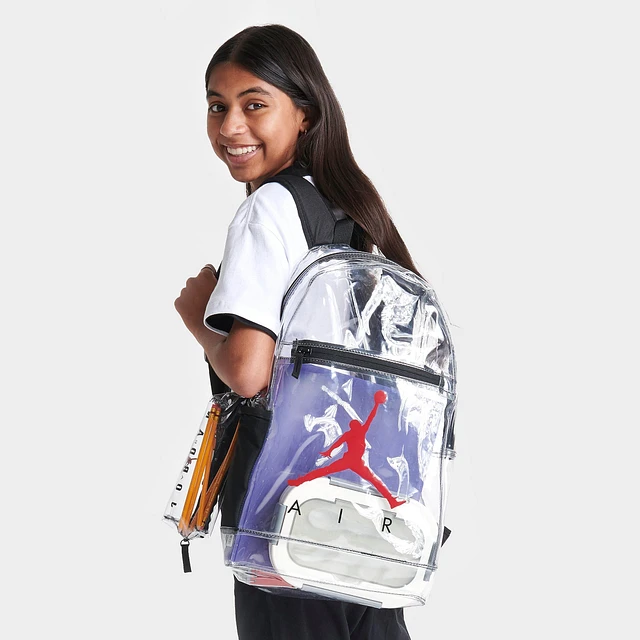 Jordan Kids' Jordan Clear School Pencil Case Backpack (17L