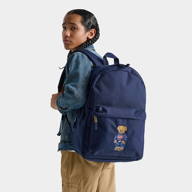【Ralph Lauren】Polo Bear Backpack Polo Ralph Lauren Cotton Canvas Polo Bear Backpack