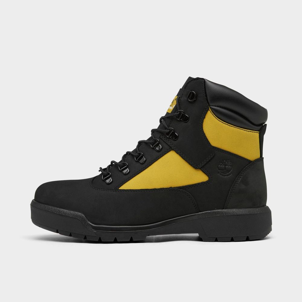 Black and yellow timberlands sale