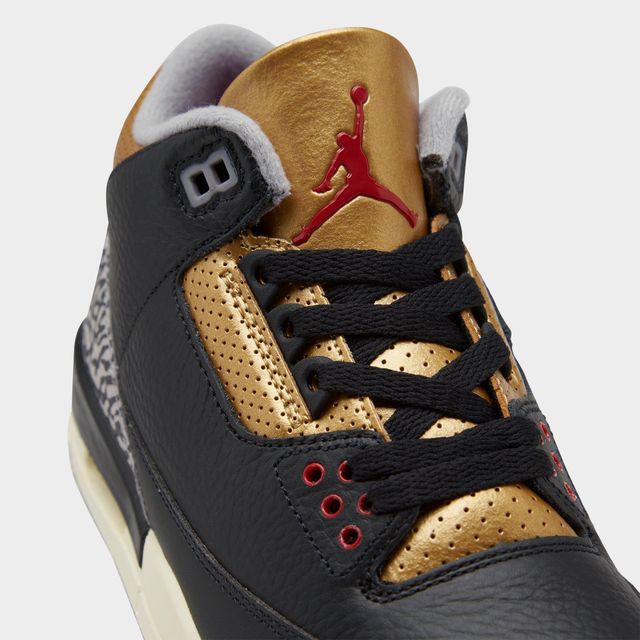 Black and gold outlet jordans finish line