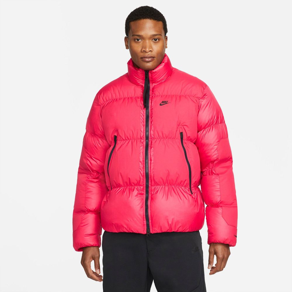 Nike hooded deals puffer jacket orange