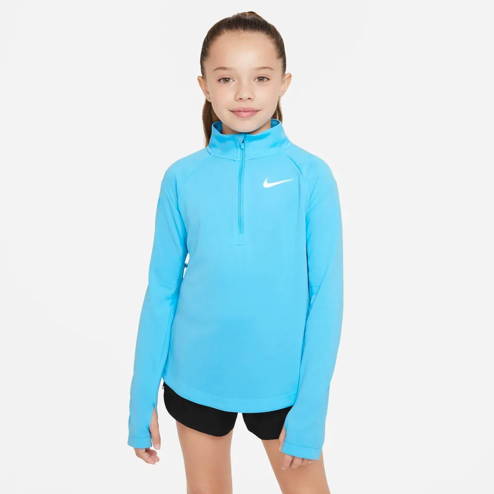 Girls half best sale zip nike