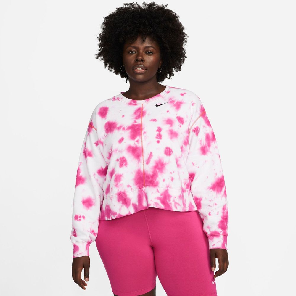 Womens nike crewneck online sweatshirt pink