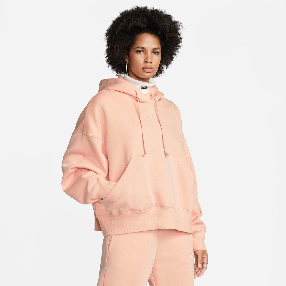 Nike fleece oversized hoodie hot sale