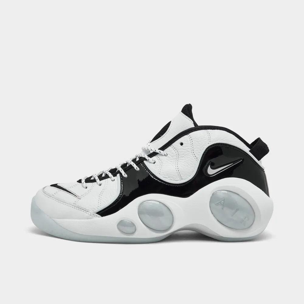 Zoom basketball shoes outlet black and white