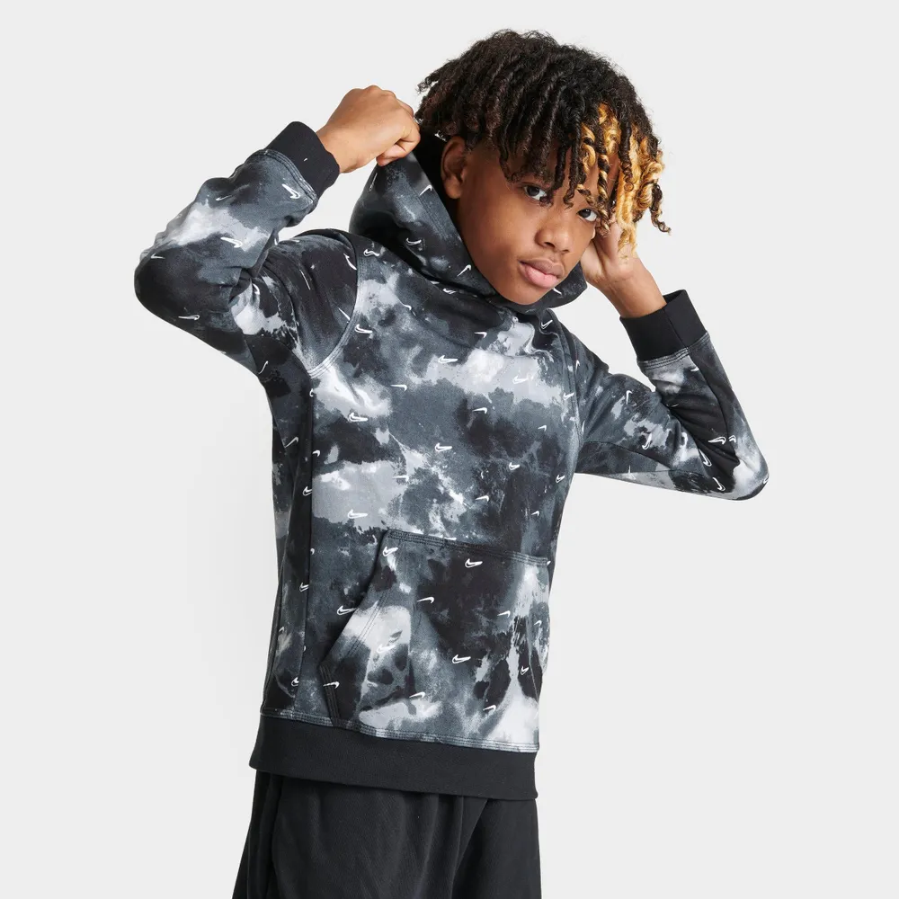 Nike swoosh all over best sale print hoodie