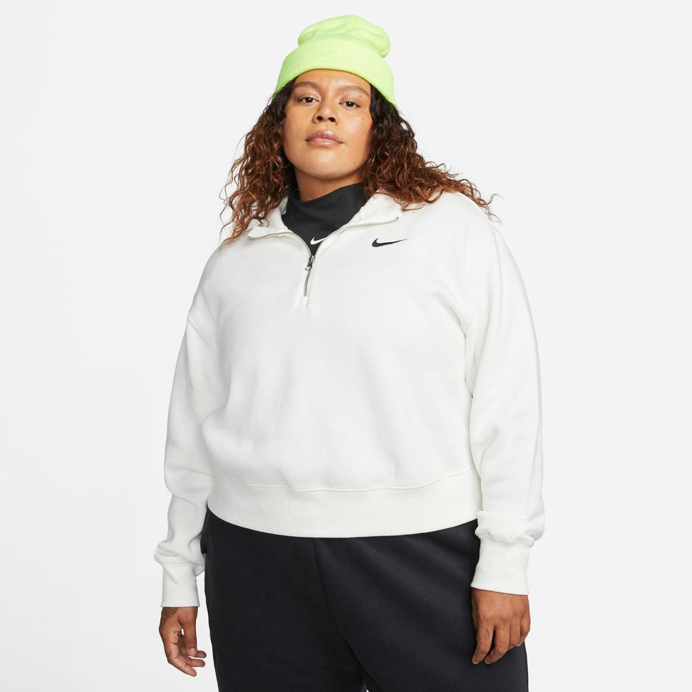 White nike hot sale crop sweater