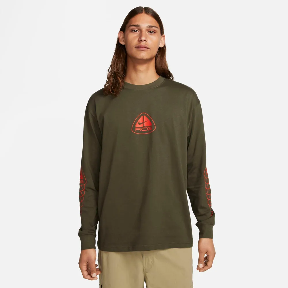 NIKE Men's Nike ACG Lungs Logo Graphic Long-Sleeve T-Shirt