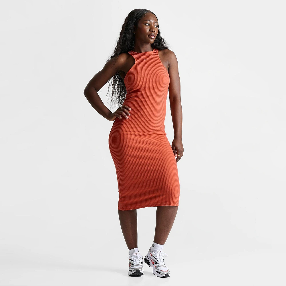 NIKE Women's Nike Sportswear Chill Knit Ribbed Midi Dress