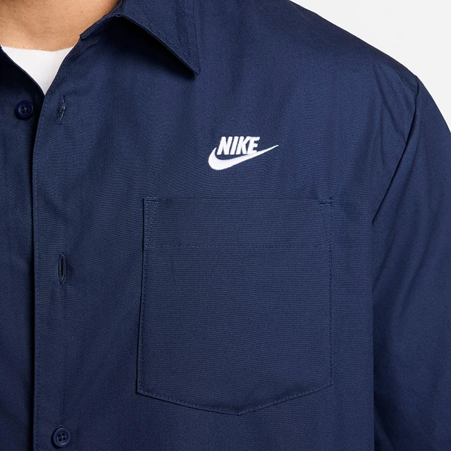 NIKE Men's Nike Club Oxford Button-Down Short-Sleeve Shirt
