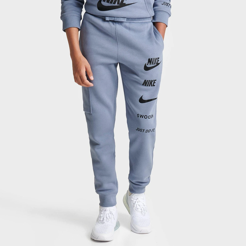 Nike swoosh joggers boys sale