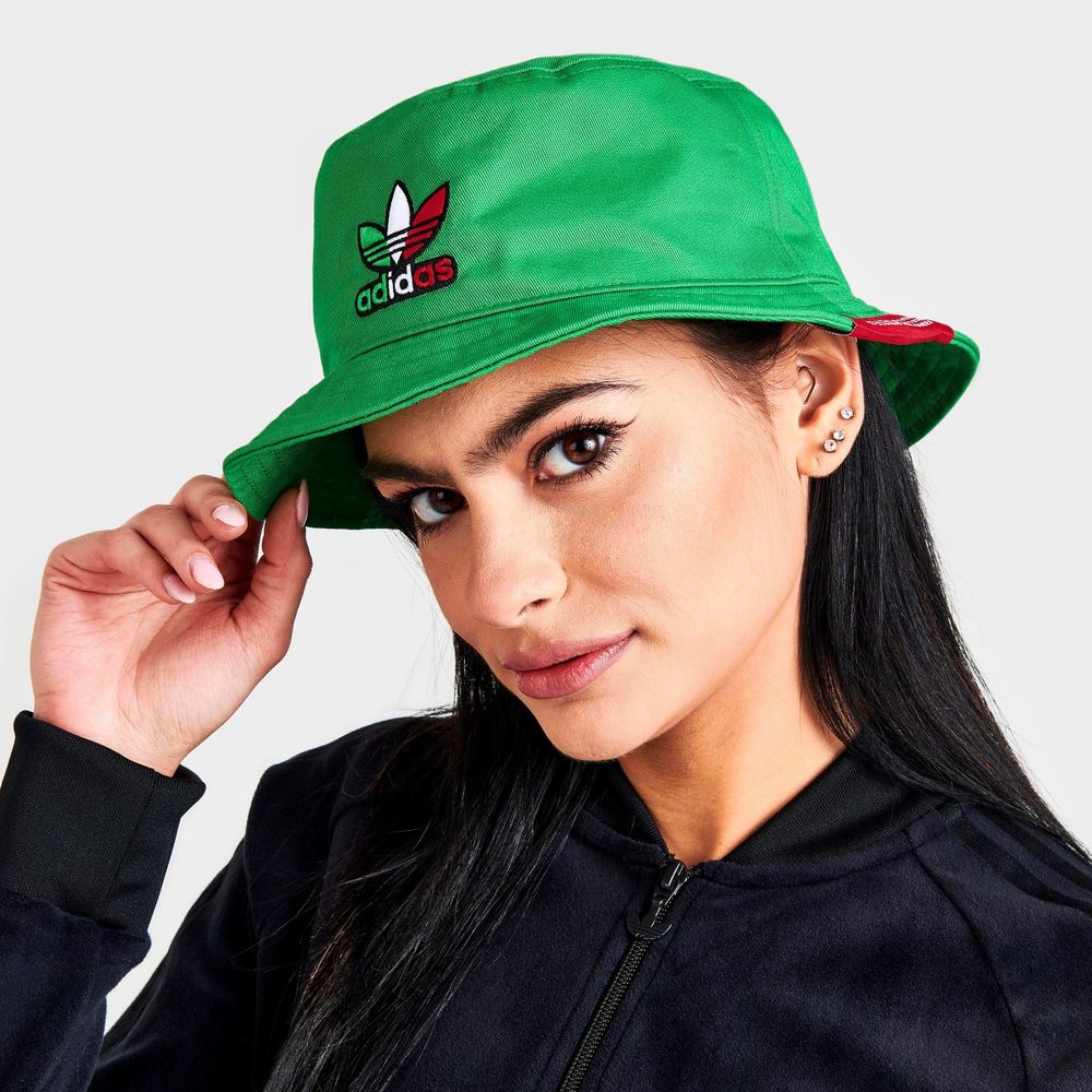 Green adidas bucket clearance hat