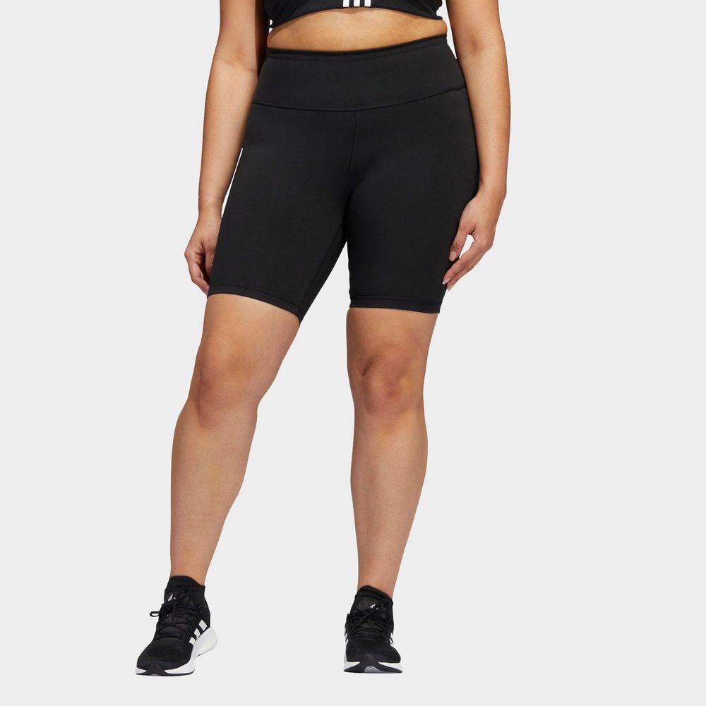 Adidas women's plus hot sale size shorts