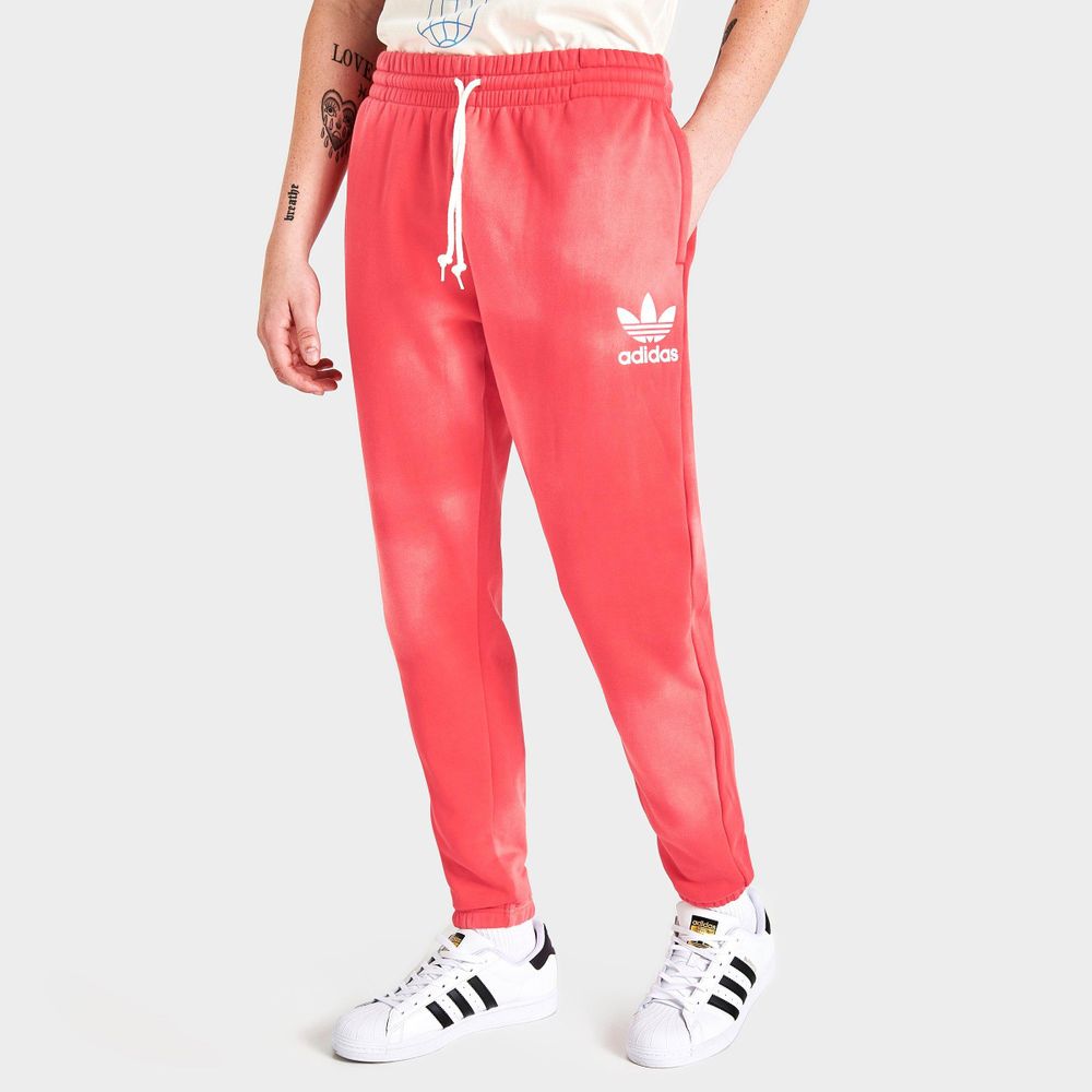 White and hotsell red adidas pants