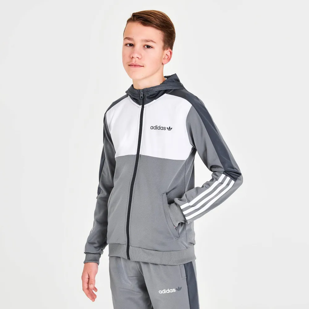 Adidas poly full store zip hoodie