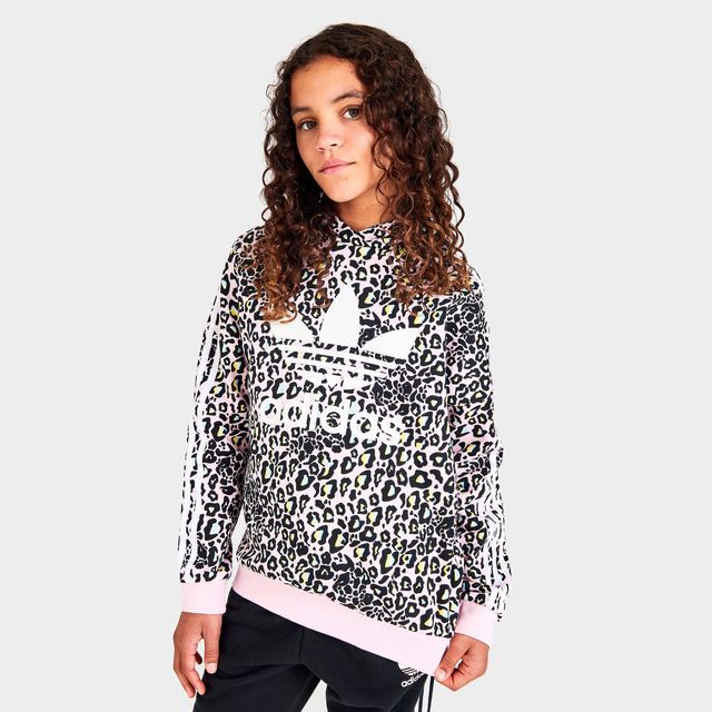 ADIDAS Girls adidas Originals Leopard Print Hoodie MainPlace Mall