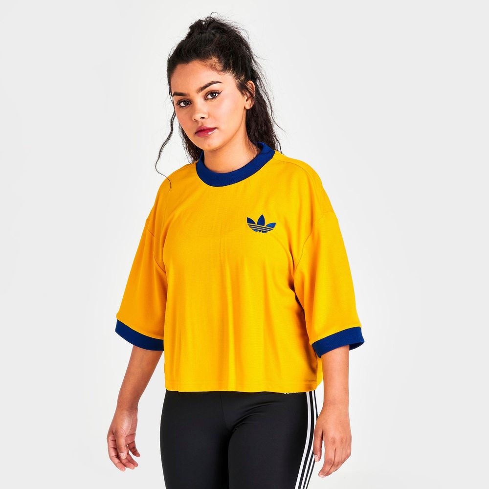 Gold adidas hot sale shirt womens